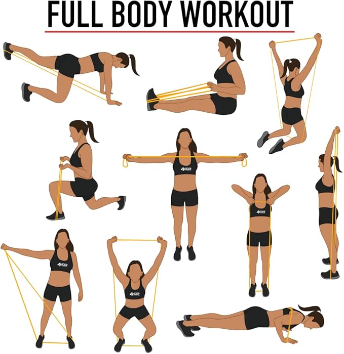 41” Resistance Loop Band - Pair of 2 Orange Resistance Bands (5 to 15 Pounds - 0.25 inches Wide) for Mobility, Yoga, Physical Therapy, Pull Ups, Home or Gym Workouts and More