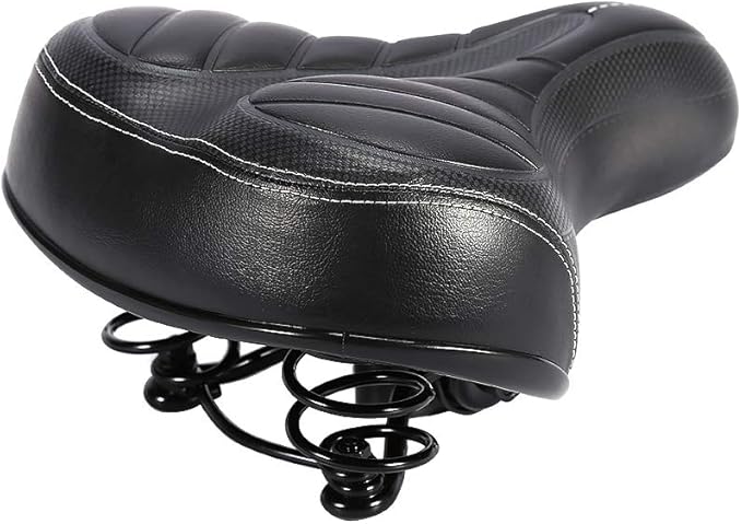 Bike Saddles, Outdoor Mountain MTB Road Bike Wide Big Bum Bike Cushion Pad Gel Cruiser Extra Comfort Sporty Soft Pad Saddle Cover Cushion Seat