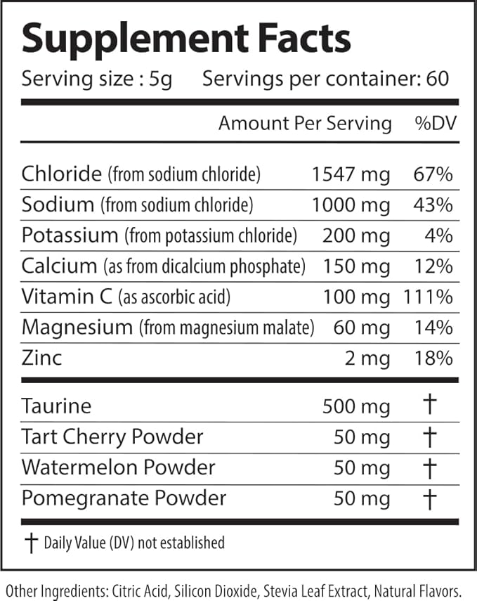 Lytes - Electrolyte Powder Daily Hydration Drink Mix - Sugar-Free, Zero Calorie Instant Formula with Trace Minerals and Antioxidants (60 Servings, Salted Tropical Cherry)