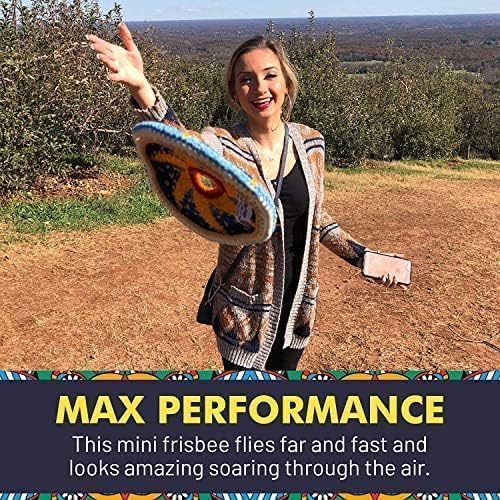 Buena Onda Indoor Flying Disc - 7'' Flexible Sport Disc for Indoor and Outdoor Play - Amazing Handmade Quality from Guatamala - Pocket Discs are Played in Over 20 Family Fun Games