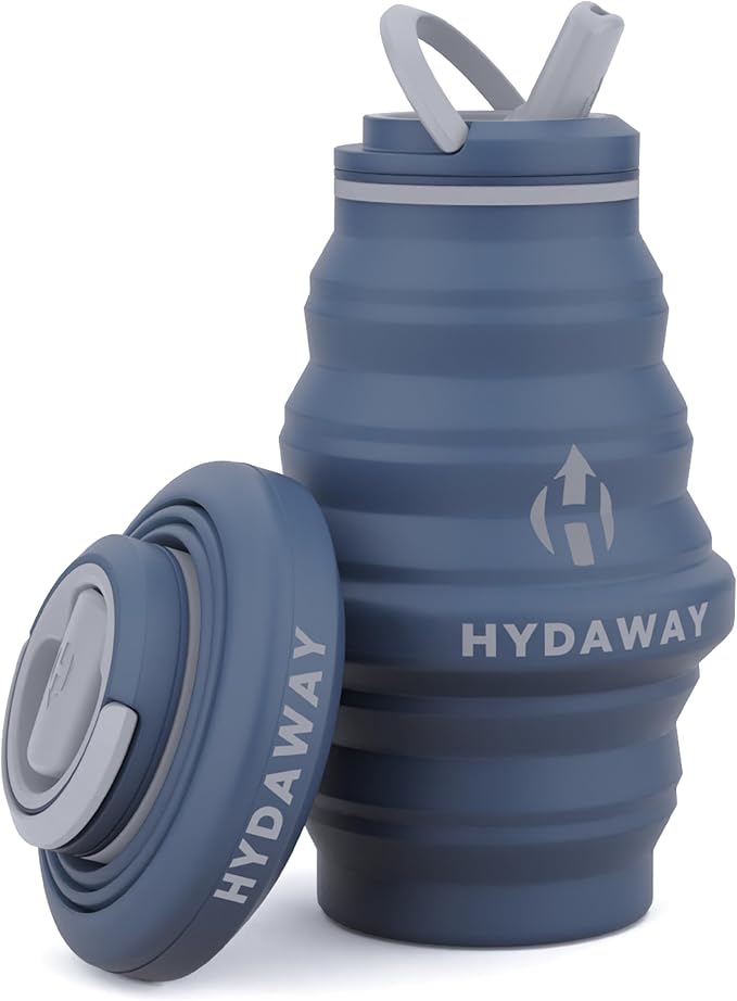 HYDAWAY 17oz Collapsible Water Bottle - BPA-Free, Leakproof, Lightweight, and Space-Saving - Perfect for Travel, Hiking, and Everyday Hydration