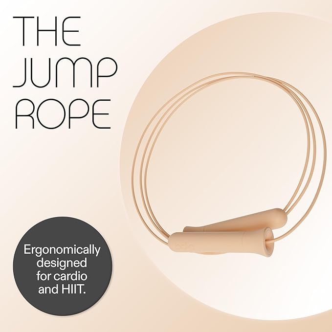 Bala Weighted Jump Rope for Women & Men - Adjustable & Replaceable Jumping Rope for Adults - Workout Jump Rope Ergonomically Designed for Cardio & HIIT - Skipping Rope with Silicone Handles