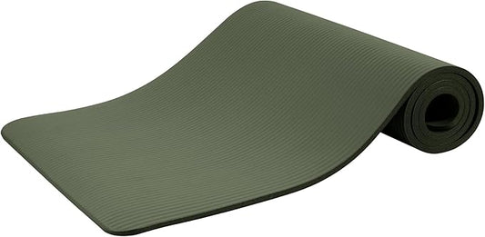 Quality Exercise Yoga Mat, 1/2-Inch Thick High-Density Foam for Full-body workout, Anti-Tear and non-slip Surface, Includes Carry Strap for Home & Studio Workouts,Multiple Options