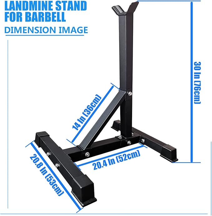 Viking Press Landmine Handle for 2-Inch Barbell, Hack Squat T-Bar Row Attachment Strength Training Accessories, Shoulder Press Landmine Attachment Equipment