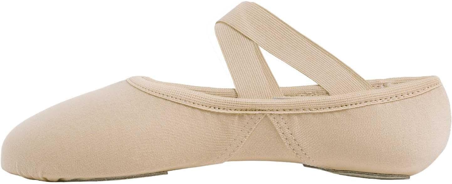 Cloud Soft 4 Way Stretch Canvas Ballet Shoes Split Sole Dance Slippers for Toddler Girls, Little Big Kids Training