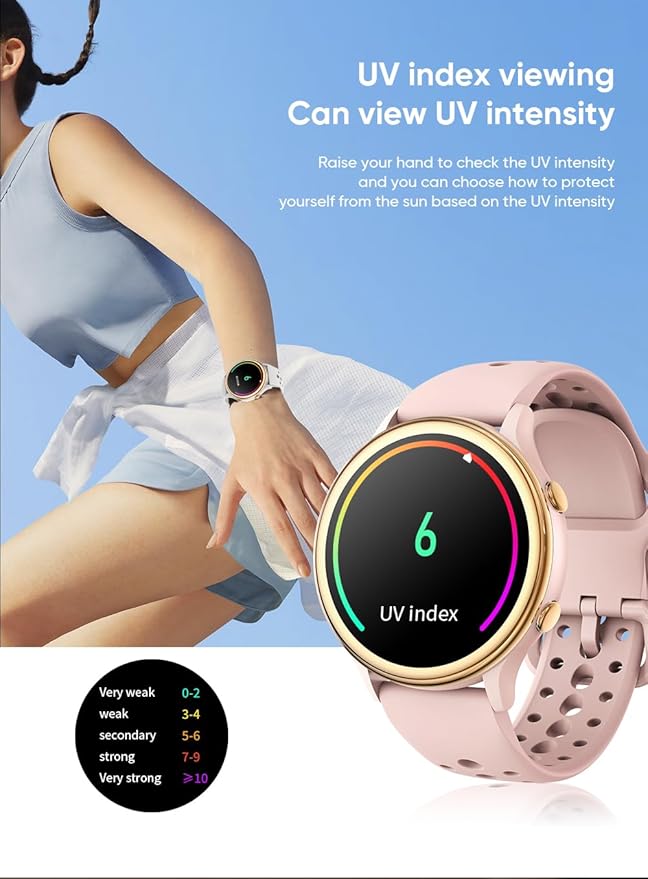Smart Watches for Women, Fitness Tracker with Heart Rate & SpO2 Monitor, IP67 Waterproof Activity Tracker for Men & Women, Smart Watch for Android Phones and iPhone Compatible (Pink)