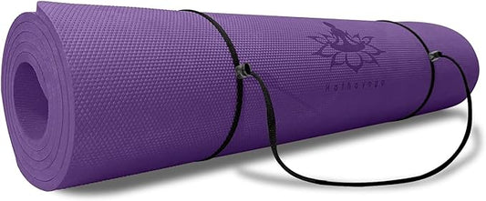 Hatha Yoga Thick TPE Yoga Mat 72"x 27"x1/3 inch Non Slip Eco Friendly Exercise Mat for Yoga Pilates & Floor Workouts