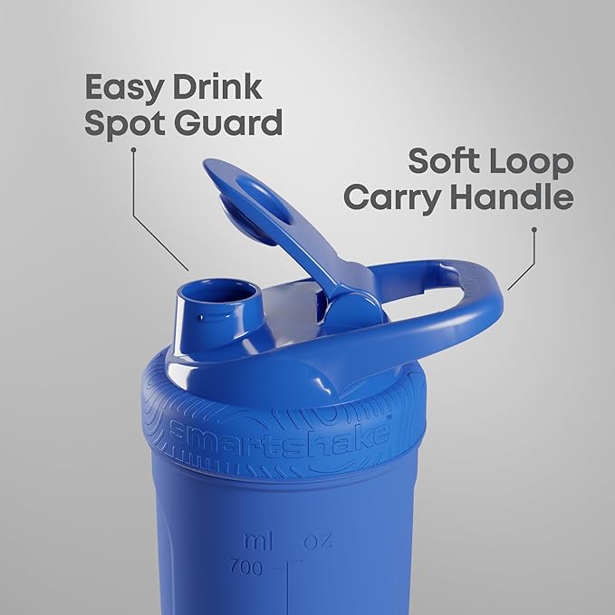 Smartshake Rockband Reforce Stainless Steel Protein Shaker Bottle 900 ml | 30 oz - Leakproof Screw-on Lid - BPA Free - Non Insulated – Unisex (Metallica, Scary Guy Logo)