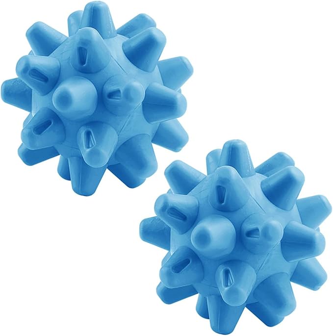 Massage Roll Balls, 2 Pack Spiky Massage Balls Deep Tissue Trigger Point and Myofascial Release for Plantar Fasciitis Relief, Muscle Recovery, 2.8 Inch Diameter (Blue)