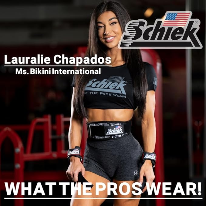 Schiek Sports 1000-PLS Deluxe Power Lifting Wrist Straps - Weight Lifting Wrist Wraps