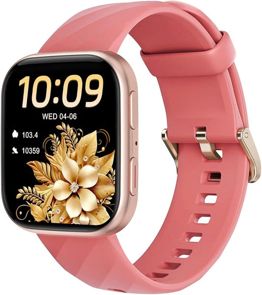 MorePro Health Fitness Tracker with 24/7 Heart Rate/Blood Pressure Monitor, Blood Oxy-gen/Sleep Tracking, 120+ Sports Activity Tracker, Smart Watch (Make/Answer Call) with Step Counter for Women Men