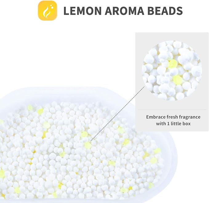 Vacplus Moisture Absorbers 6 Pack, 10.5 Oz Portable Humidity Absorber Boxes for Your Bathroom, Closet & Car, Dehumidifier with Lemon Fragrance, Yellow