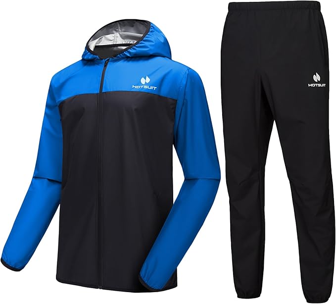 HOTSUIT Sauna Suit for Men Weight Loss Sweat Suits Gym Workout Exercise Sauna Jacket Pant Full Body