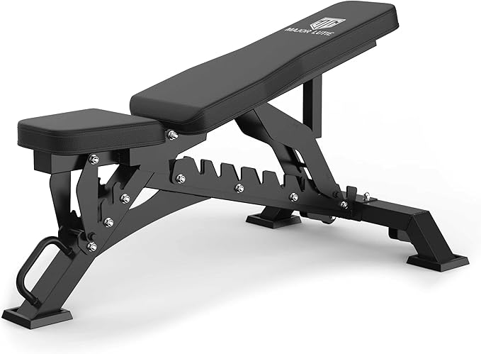 Major Fitness Weight Bench, Capacity Bench Press and 32 Adjustable Positions Strength Training Bench for Garage and Home Gym Workouts, Weight Lifting, and Bench Press