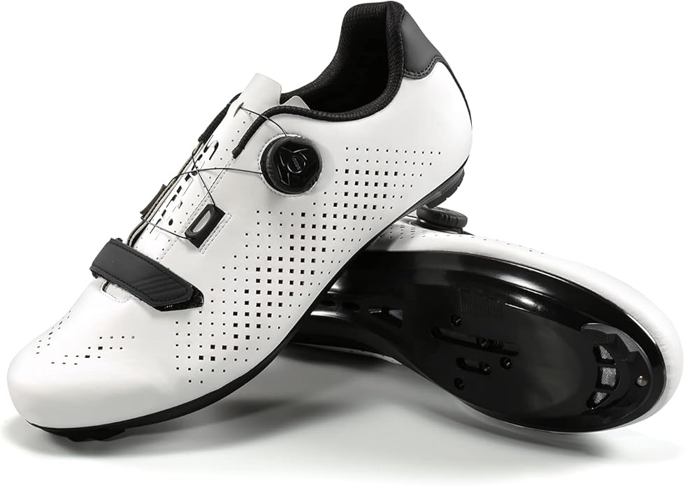 Santic Men's Cycling Shoes Road Cycling Riding Shoes Road Bike Shoes with Buckle- Roadway New