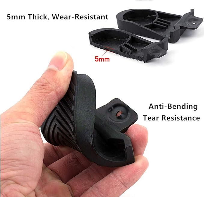 Bike Pedals Road Bike Pedals Ultralight Pedals Compatible with Shimano SPD-SL + Cleat Set + Cleat Covers, 3 in 1