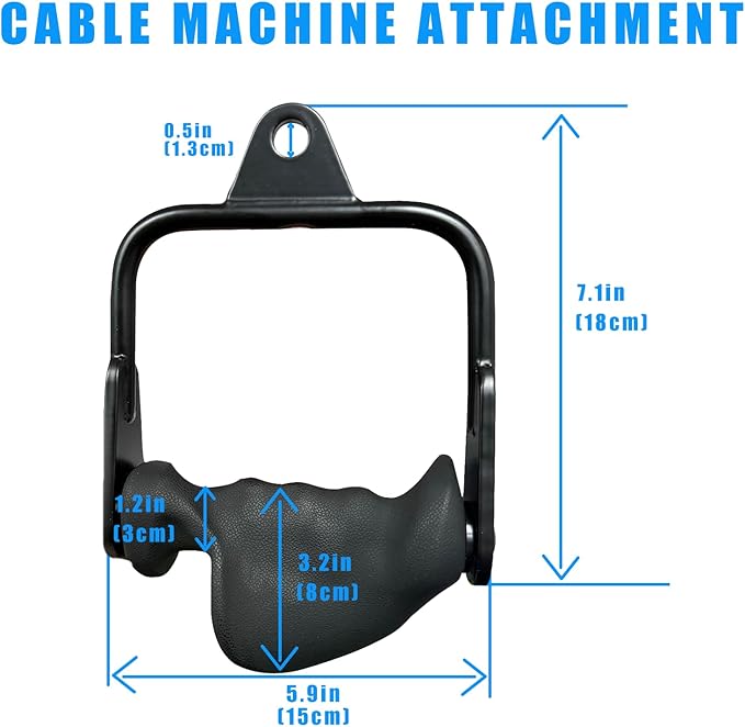 Ergonomic Tricep Rope Pulldown Attachments, Upgraded 27 32 40 & 47 Inch Extra Long Triceps Rope Cable Attachments for Gym, LAT Pull Down Bar for Cable Machine, Tricep Workout Cable Attachments