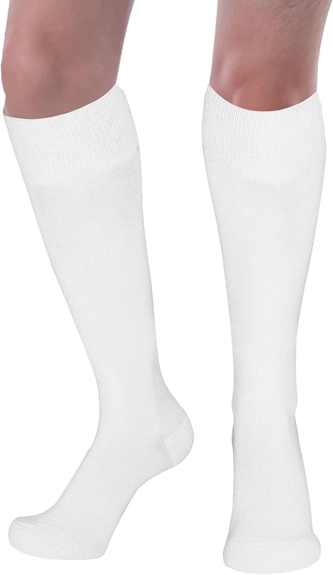 FOOTPLUS Baseball Softball Socks, Unisex Over Knee High Solid Sports Rugby Soccer Homecoming Socks