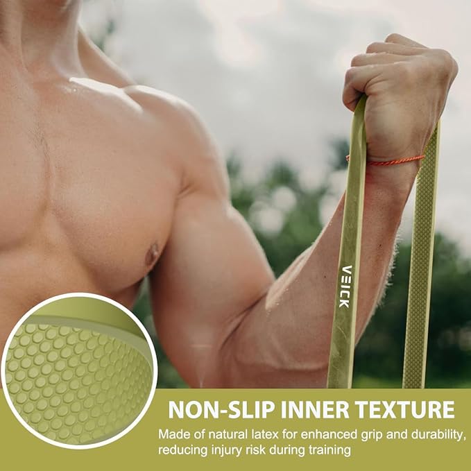 VEICK Resistance Bands for Working Out, Exercise Bands, Workout Bands, Pull Up Assistance Bands, Long Heavy Stretch Bands Set for Men and Women, Power Weight Gym at Home Fitness Equipment