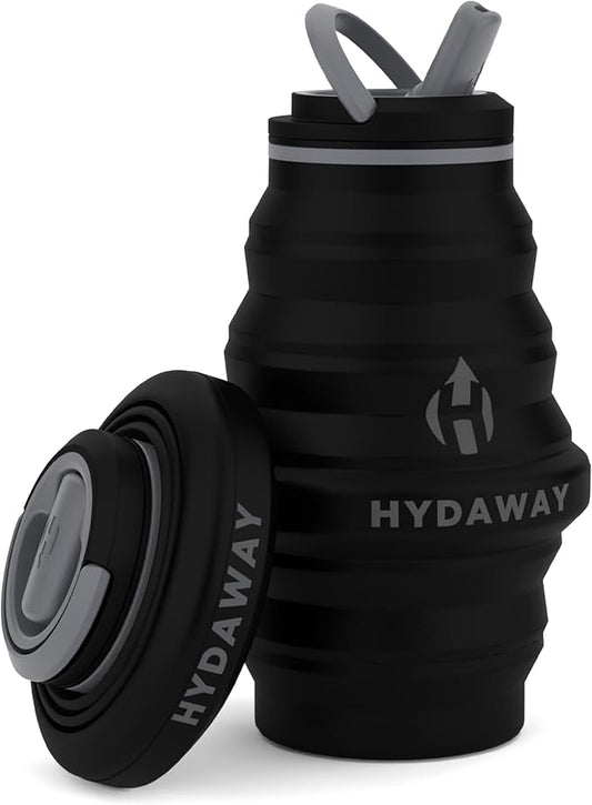 HYDAWAY 17oz Collapsible Water Bottle - BPA-Free, Leakproof, Lightweight, and Space-Saving - Perfect for Travel, Hiking, and Everyday Hydration