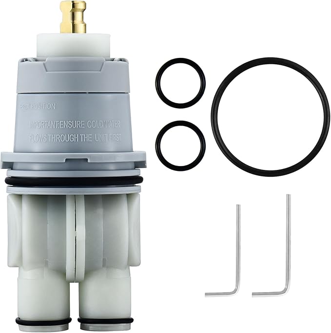 RP46074 Shower Cartridge, Compatible with Delta 13/14 Series Shower Faucet, Replacement Monitor MultiChoice Cartridge, Single Handle Universal Shower Cartridge Repair Assembly with RP22734 Bonnet Nut