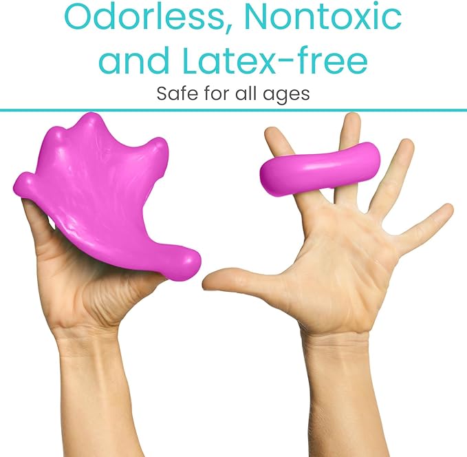 Vive Therapy Putty For Adults, For Hand Therapy (2 Pack) - Occupational Sensory Stress Relief Tools - for Physical Exercise, Finger Pain, Grip Strength, Rehab, Arthritis, Forearms, Fidgeting