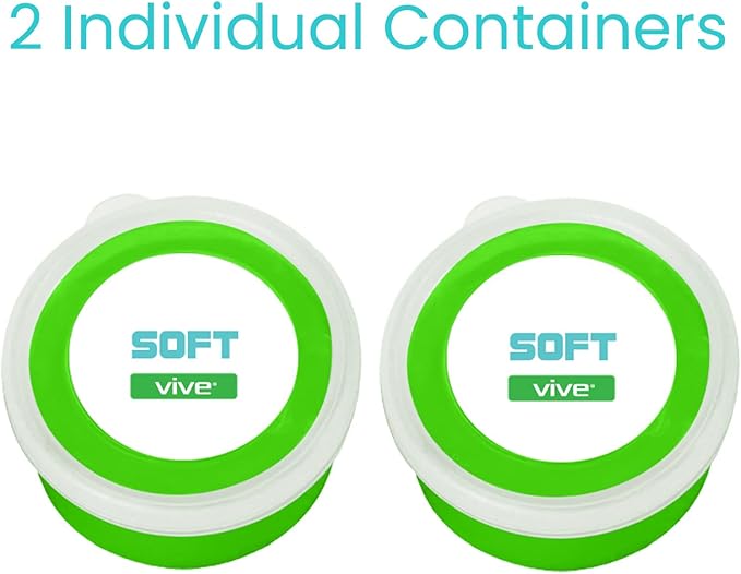 Vive Therapy Putty for Adults, for Hand Therapy (2 Pack) - Occupational Sensory Stress Relief Tools - for Physical Exercise, Finger Pain, Grip Strength, Rehab, Arthritis, Forearms, Fidgeting, Motor