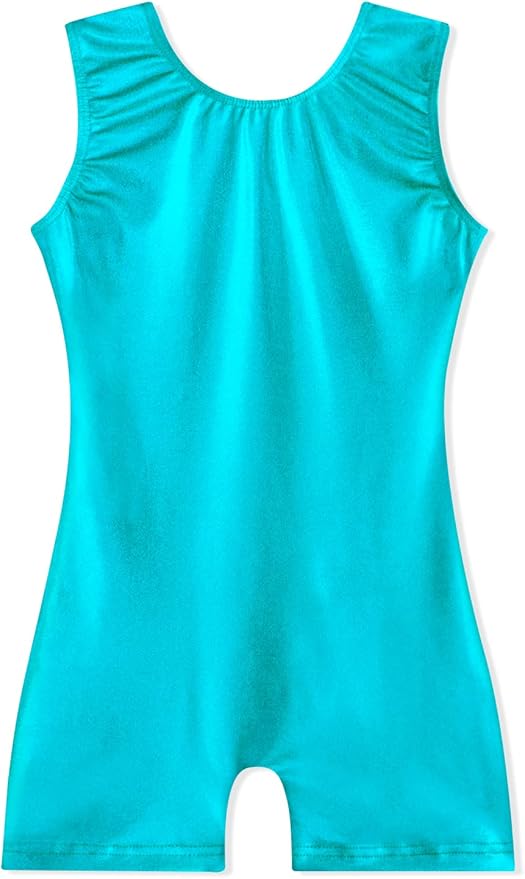 EQSJIU Leotards for Girls Gymnastics Sleeveless Sparkly Toddler Tumbling Outfits Dance Clothes Biketards for Kids 1-10 Years