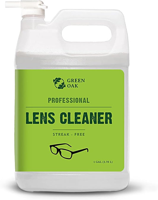Green Oak Lens Cleaner Refill Professional Lens Cleaner Refill– Best for Eyeglasses, Cameras, and Lenses - Safely Cleans Fingerprints, Dust, Oil (1 Gallon Refill)
