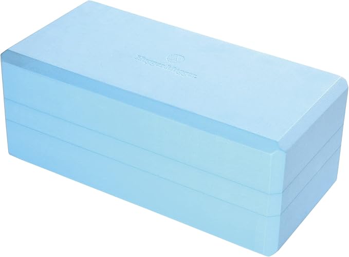Hugger Mugger 5 in. Big Foam Yoga Block - Extra Large Size, Dense Foam, Reliable Support, Beveled Edges for Comfort, Great if You're Taller or Less Flexible