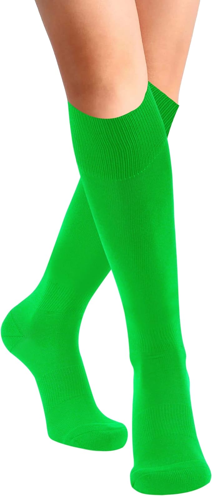 FOOTPLUS Baseball Softball Socks, Unisex Over Knee High Solid Sports Rugby Soccer Homecoming Socks