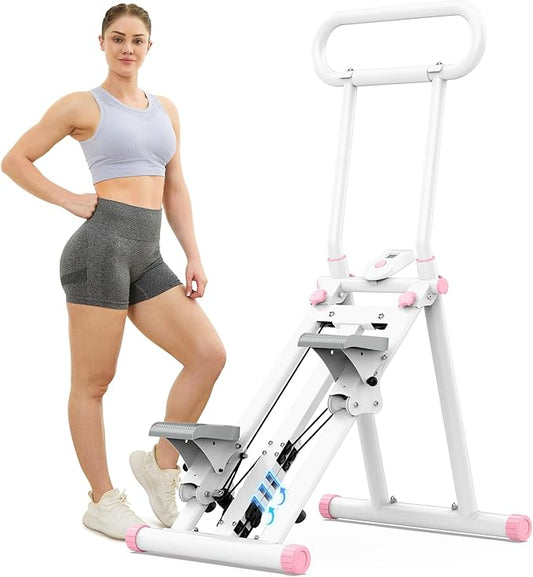 HXD-ERGO Stair Stepper for Home Gym,Folding Vertical Climber Cardio Exercise Machine,Stair Climber for Full Body Workout with Adjustable Handlebar for Women & Men