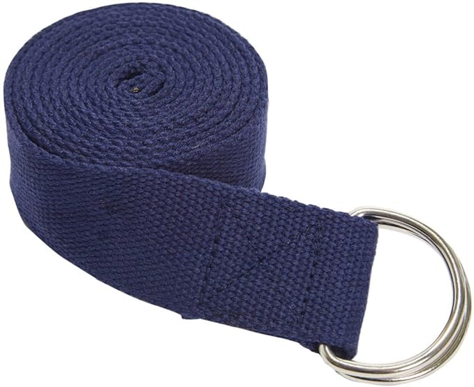 Everyday Yoga Super Strong Strap with Metal D-ring Buckle - Improve Flexibility, Stretching, and Physical Therapy Fitness.