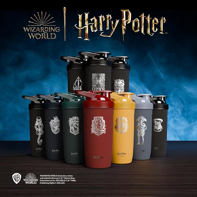 Smartshake Reforce Stainless Steel Harry Potter Gryffindor Shaker Bottle (900 ML /30oz) | Light Weight Resistance Sports Shaker Bottle with a Soft Lid | Leakproof, BPA Free & DEHP Free