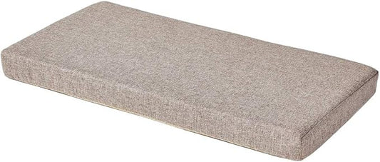 Khaki Bench seat Chair Pads Non-Slip Rubber Back Indoor Swing /Settee Cushion 40'' x 18'' x 2'' (101.6 x 45.7 x 5.08cm)