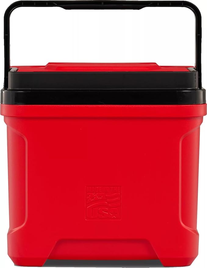 Igloos Cooler Hard-Sided Ice Chest, Insulated Portable Cooler, Heavy-Duty, Leak-Resistant Lid, Lightweight Ergonomic Handle