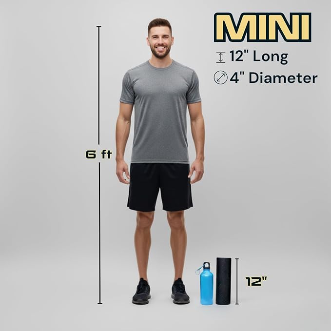 Fitizen Foam Roller – Muscle Massage Rehab Stiff Back Pain Physical Therapy Deep Tissue Firm Exercise Equipment Home Gym Stress Yoga Pilates for The Fit Citizen by FitNation