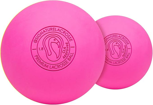 Signature Lacrosse Ball Set - Packs of 2, 4, 8, 12, and 120 - No Chemical Smell Massage Balls, Myofascial Release Tools, Back Roller, Muscle Knot Remover