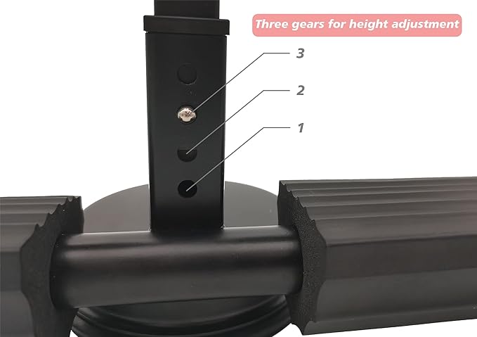 Black Sit Up Bar for Home Workouts - Abs Exercise Equipment with Foot Holder & Suction Cup Anchor