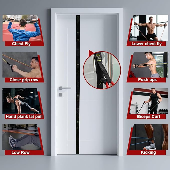 VEICK Resistance Bands, Exercise Bands, Workout Bands, Resistance Bands for Working Out with Handles for Men and Women, Exercising Bands for Fitness Weights Work Out at Home