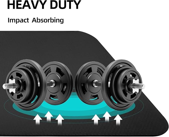 Protective Treadmill & Stationary Bike Mat - Waterproof, Suitable for Hardwood & Carpet, Ideal for Exercise & Jump Rope Use