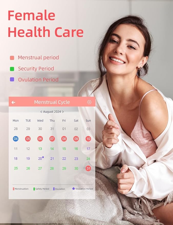 FILIEKEU Women Smart Watch Bluetooth Calls IP67 Waterproof Sport Fitness Tracker 1.39" HD Full Touch Screen Rose Golden mesh SmartWatches for Android iOS