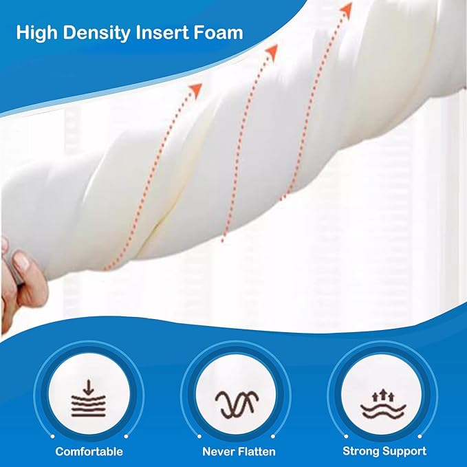 Loveboat Washable Bench Cushion, Non-Slip Bench Pad for Shoe Storage, Window, Piano, Dining 34"x14"x2" Milky White