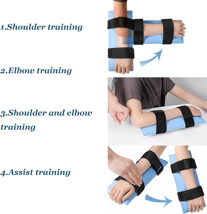 Desktop Rehab Skateboard 360° Roating Wheels Rehabilitation Trainer Shoulder and Arm Exercise for Stroke Hemiplegia Patients Improve Flexibility Stretching