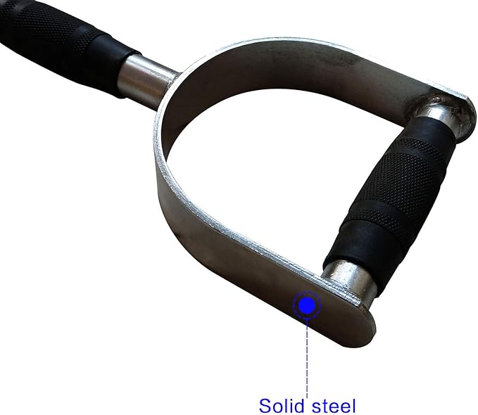 Cable Machine Lat Pulldown Attachments - 29/39/48 Inch Wide Grip Bar with Non-slip Handle for Home Gym Tricep Training