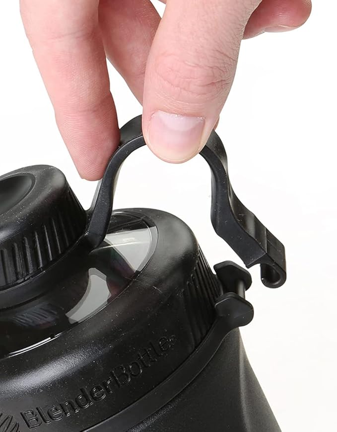 BlenderBottle Radian Shaker Cup Insulated Stainless Steel Water Bottle with Wire Whisk, 26-Ounce, Matte Arctic Blue