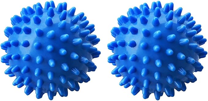 Professional Massage Balls Foot Ball Foot Massager Spiky Roller for Deep Tissue Trigger Point Plantar Fasciitis Reflexology Stress Therapy Myofascial Release, Blue(2 Pack)