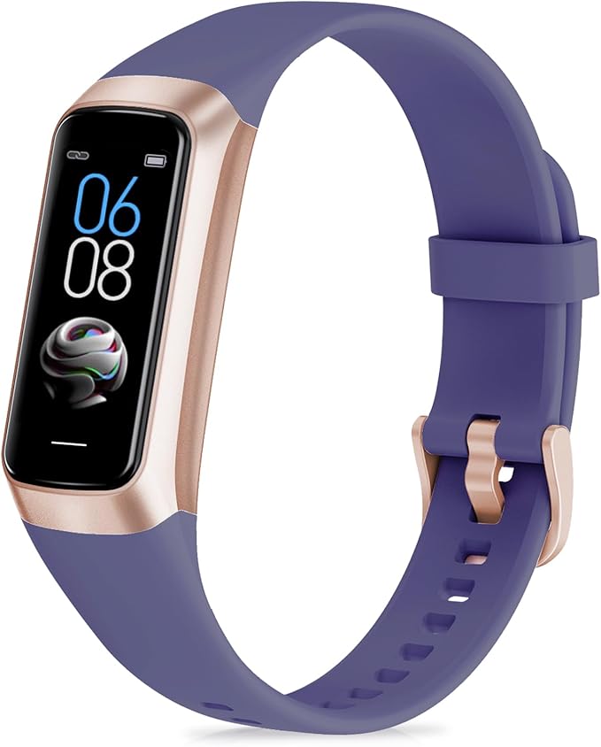 Fitness Tracker with Step Counter/Calories/Stopwatch, Activity Tracker, Health Tracker with Heart Rate Monitor, Sleep Tracker,1.10''AMOLED Touch Color Screen, Pedometer Watch for Women Men