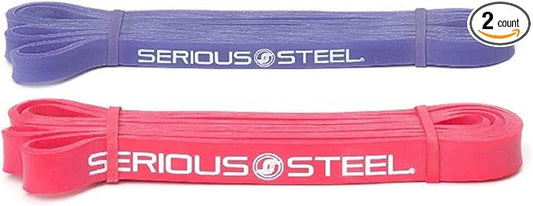 Serious Steel 41" Assisted Pull-up Band, Heavy Duty Resistance Band Sets, Stretching, Powerlifting, Resistance Training and Pull Up Assistance Bands