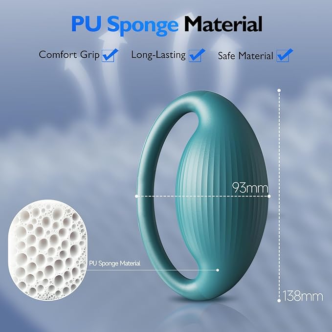 FitBeast Hand Exercise Balls - 3 Resistance Levels Stress Balls for Adults, Squeeze Balls for Hand Therapy, Rehabilitation, Arthritis, Muscle Building